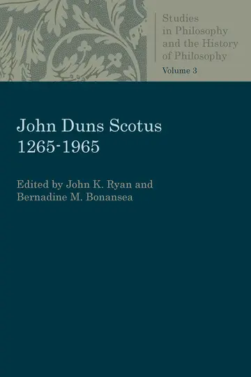Cover of John Duns Scotus 1265-1965