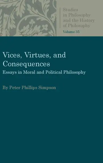 Cover of Vices, Virtues, and Consequences