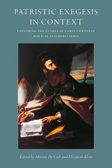 Cover of Patristic Exegesis in Context