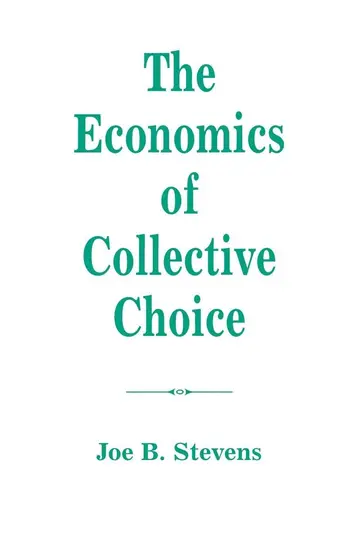 Cover of The Economics of Collective Choice