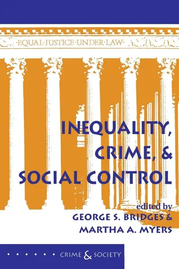 Cover of Inequality, Crime, and Social Control