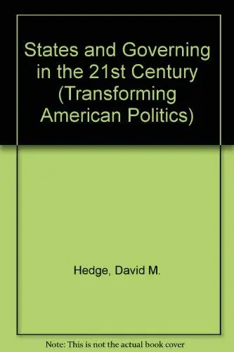 Cover of Governance and the Changing American States