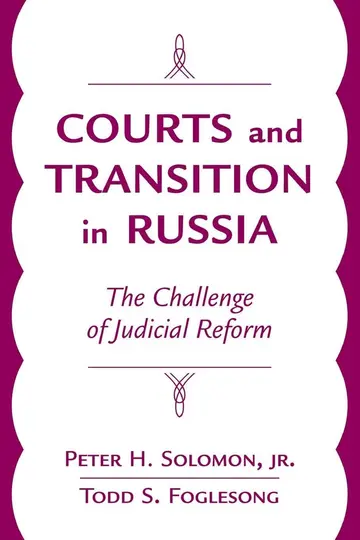Cover of Courts and Transition in Russia
