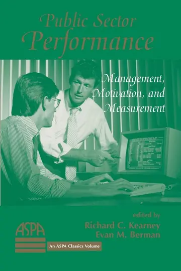 Cover of Public Sector Performance