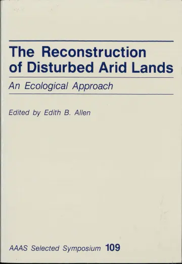 Cover of The Reconstruction of Disturbed Arid Lands