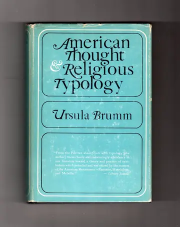 Cover of American thought and religious typology
