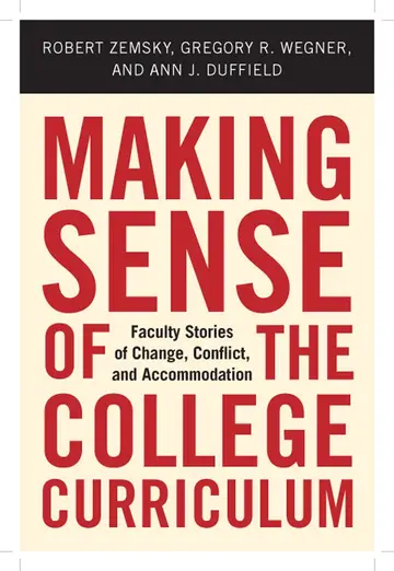 Cover of Making Sense of the College Curriculum