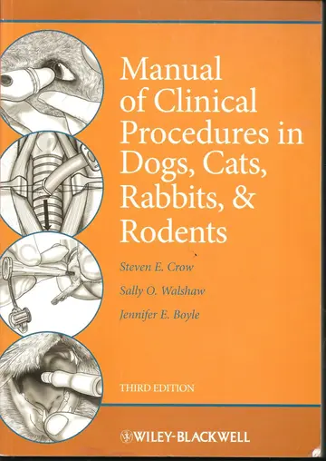Cover of Manual of Clinical Procedures in Dogs, Cats, Rabbits and Rodents