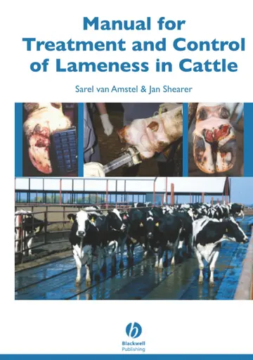 Cover of Manual for Treatment and Control of Lameness in Cattle