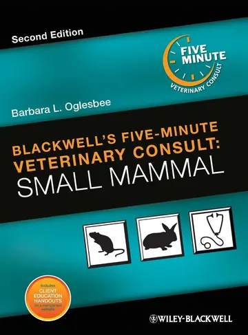 Cover of Blackwells Five Minute Veterinary Consult Small Mammal 2Ed