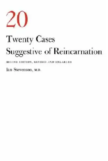 Cover of Twenty Cases Suggestive of Reincarnation