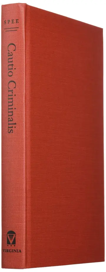 Cover of Cautio Criminalis, or a Book on Witch Trials