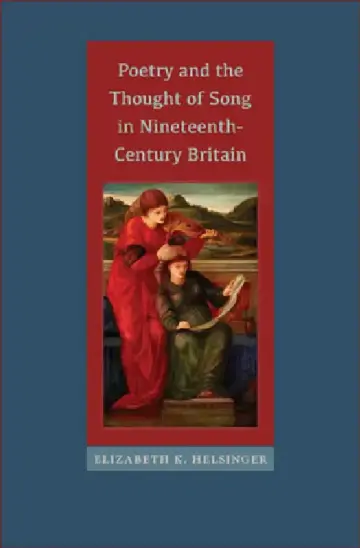 Cover of Poetry and the Thought of Song in Nineteenth-Century Britain