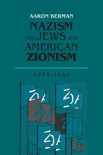 Cover of Nazism, the Jews and American Zionism, 1933-1948