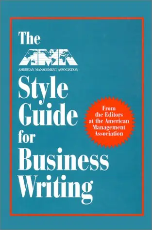 Cover of AMA Style Guide for Business Writing