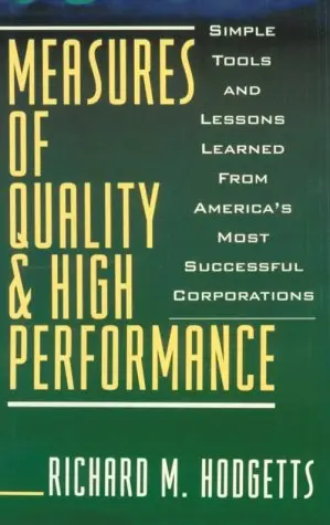 Cover of Measures of Quality and High Performance