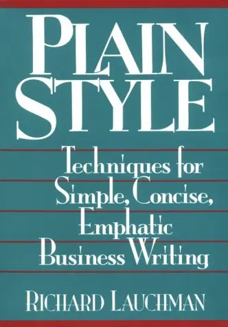 Cover of Plain Style