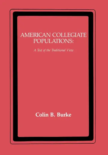 Cover of American Collegiate Populations