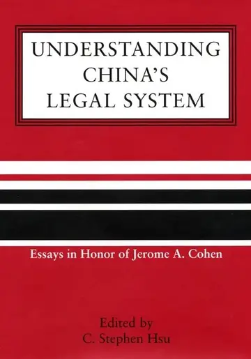 Cover of Understanding China's Legal System