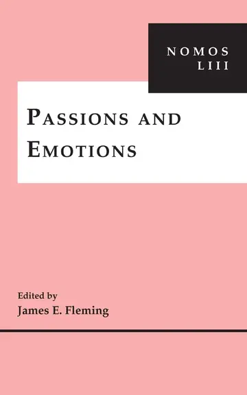 Cover of Passions and Emotions