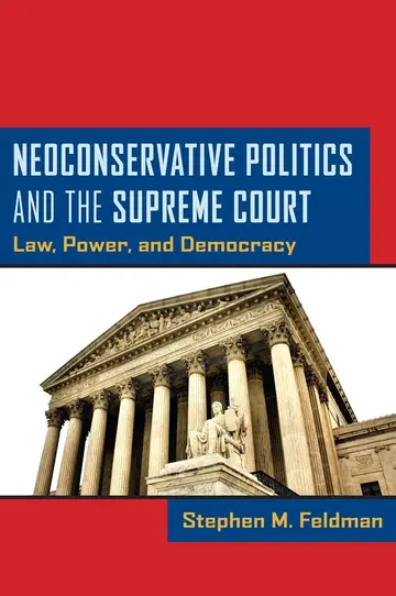 Cover of Neoconservative Politics and the Supreme Court