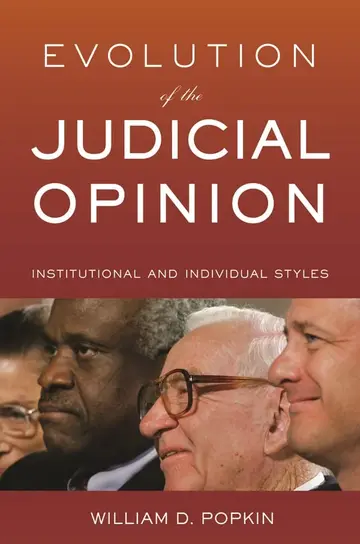 Cover of Evolution of the Judicial Opinion
