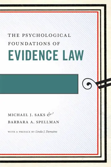 Cover of The Psychological Foundations of Evidence Law