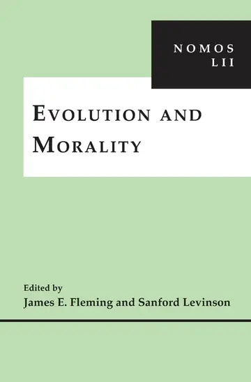 Cover of Evolution and Morality