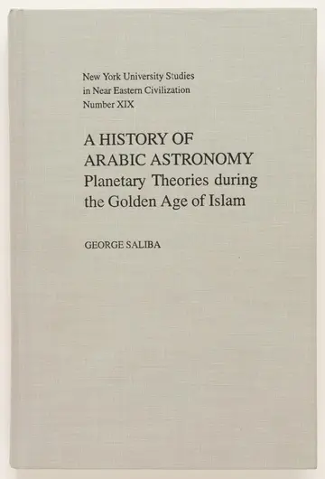Cover of A History of Arabic Astronomy