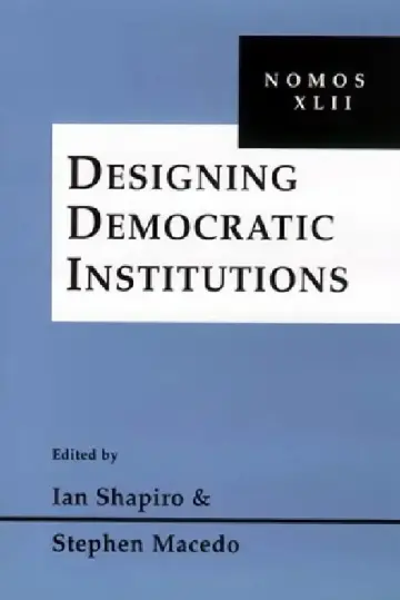 Cover of Designing Democratic Institutions