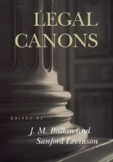 Cover of Legal Canons
