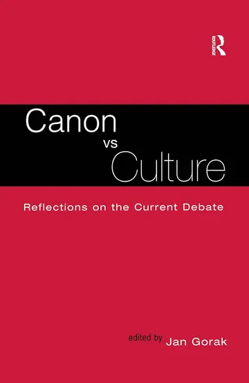 Cover of Canon Vs. Culture