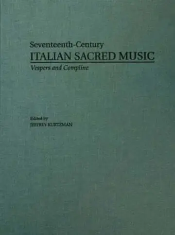 Cover of Vesper and Compline Music for Five Principal Voices, Part I