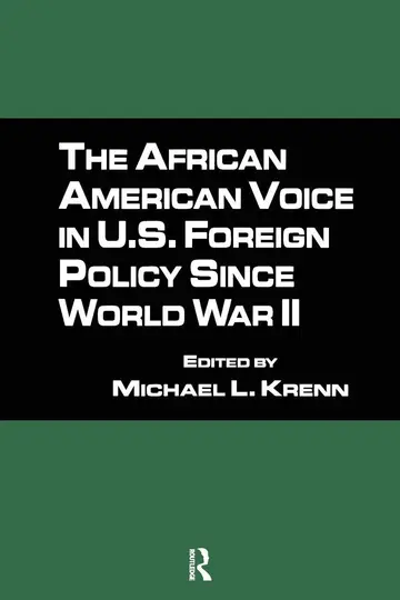 Cover of The African American Voice in U.S. Foreign Policy Since World War II