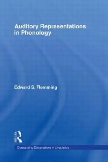 Cover of Auditory Representations in Phonology