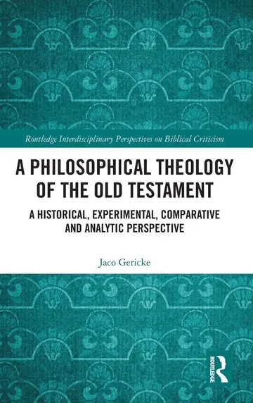 Cover of A Philosophical Theology of the Old Testament
