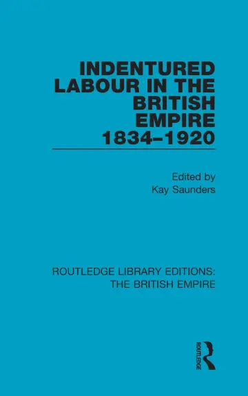 Cover of Indentured Labour in the British Empire, 1834-1920