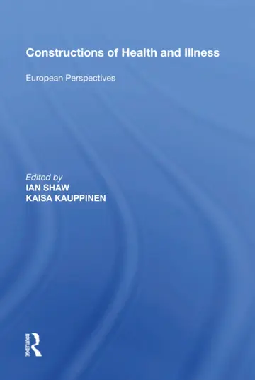 Cover of Constructions of Health and Illness