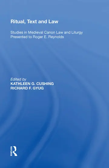 Cover of Ritual, Text and Law