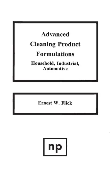 Cover of Advanced Cleaning Product Formulations