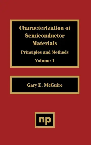 Cover of Characterization of Semiconductor Materials, Volume 1