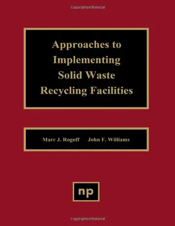 Cover of Approaches to Implementing Solid Waste Recycling Facilities