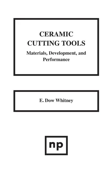 Cover of Ceramic Cutting Tools