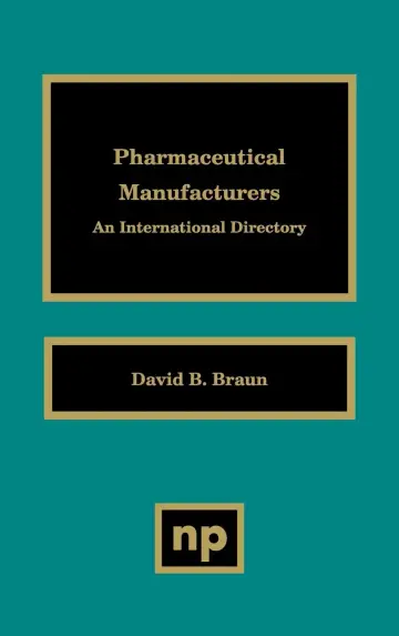 Cover of Pharmaceutical Manufacturers