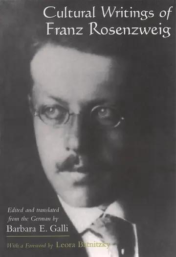 Cover of Cultural Writings of Franz Rosenzweig