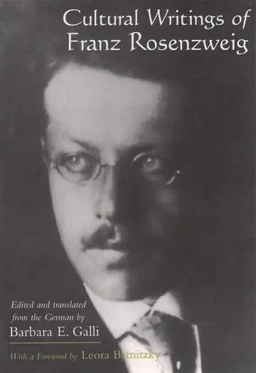 Cover of Cultural Writings of Franz Rosenzweig
