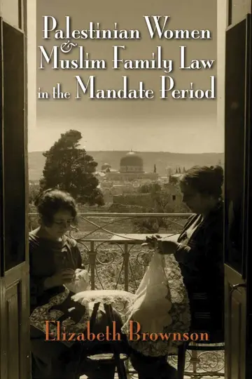 Cover of Palestinian Women and Muslim Family Law in the Mandate Period