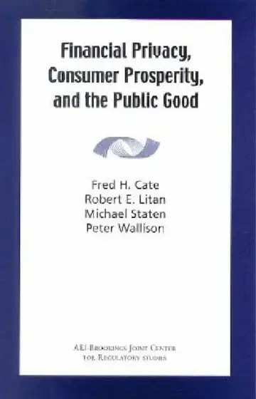 Cover of Financial Privacy, Consumer Prosperity, and the Public Good