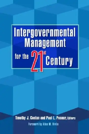 Cover of Intergovernmental Management for the Twenty-First Century