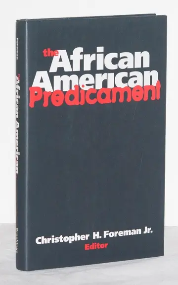 Cover of The African American Predicament